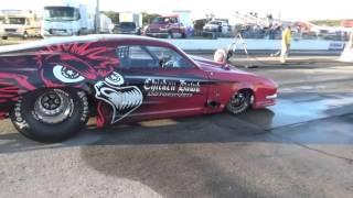 ChickenHawk motorsports twin turbo promod first burn out