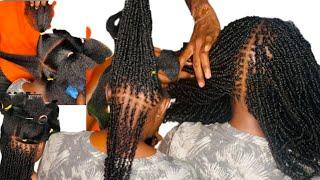 How to micro twist with curly kinky hair #twist #microlocs #twostrandtwist #minitwists