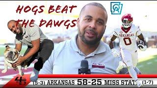 Arkansas vs. Mississippi State Post-Game Breakdown: Dominating 58-25 Victory!