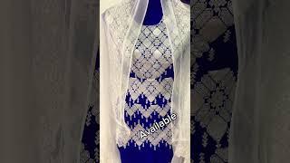 شال هزارگی دست کوک رنگ لاجوردی #afghanidres #fashion #handicrafts #dress #womensclothing #هزاره