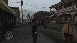 John Marston being recognized around Blackwater (Max fame)