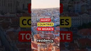 Easiest countries to migrate #immigration #livingabroad #travelhacks #trendingshorts #workabroad