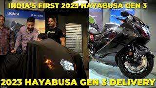 India's First 2023 Hayabusa Gen 3  Delivery | India's First Grey colour Hayabusa 2023