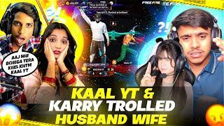 KAAL GAMERZ WITH HIS GIRL FRIEND  VS HUSBAND WIFE  | ||  Free Fire || @KaalGamerz