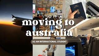 moving to australia as an international student | packing| meeting friends‍️ | flight journey️