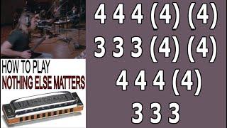 ( EASY ) NOTHING ELSE MATTERS HARMONICA ( C DIATONIC ), ARMÓNICA C, BLUES HARP C, GAITA DE BOCA C