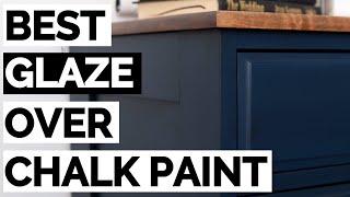 How to Glaze Furniture | Navy Blue Chalk Painted Dresser Makeover