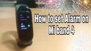 HOW TO SET ALARM ON MI BAND 4