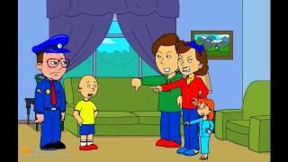 Caillou makes a fake lockdown and gets grounded