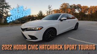 2022 Honda Civic Hatchback Sport Touring Walk-around and review-1st one in the Southeast