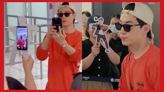 Henry Lau at Gimpo Airport leaving for Shanghai