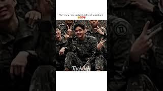Taehyung from update his friend in military ️ #bts #v #taehyung