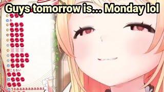 Kanade will never forget to remind us what's next to Sunday...