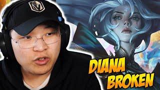 DIANA IN SET 12 MACHT 1V9! | TFT Challenger