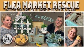 SUMMER DIY TRASH TO TREASURE HOME DECOR THRIFT FLIP PROJECTS 2025