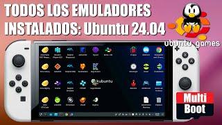 Instala Linux Ubuntu Noble 24.04 en switch. Todos los emuladores instalados KDE Plasma (Multi boot)