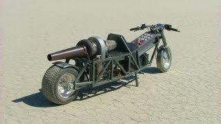 GRV-2 DIY Turbine Jet Bike - Trial Runs - 52.1 MPH