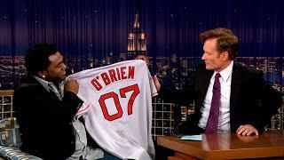 David Ortiz Gave Conan A Custom Red Sox Jersey | Late Night with Conan O’Brien