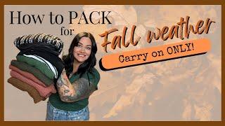 Pack with me | How to pack for a fall trip in a capsule wardrobe!