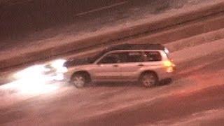 Compilation of Ridiculous Car Crash and Slip & Slide Winter Weather - Part 1