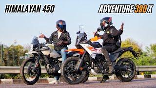 2025 Adventure 390X VS Himalayan 450 | Top End Race | The Real Rivals!!