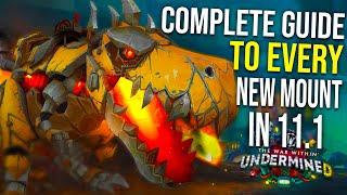 Every Mount Coming in Patch 11.1 and How to Obtain Them  - WoW Mount Guide TWW Undermine