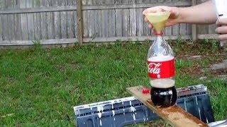 Coca Cola and Pool Chlorine shock Strange Chemical Reaction