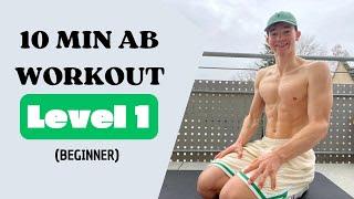 START YOUR SOMMER SIXPACK JOURNEY! 10 MIN BEGINNER AB WORKOUT (Level 1)                 | FitBennity