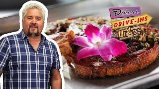Guy Fieri Eats Chuleta Kan-Kan (Fried Pork Chop) | Diners, Drive-Ins and Dives | Food Network