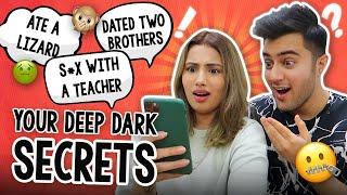 Reacting To My Subscribers Deepest Darkest Secrets ft  @Rishabh Chawla  | Aashna Hegde