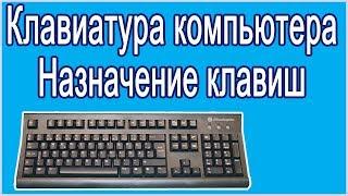 The keyboard is computer. Assignment of keys.