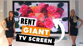 Rent Large Plasma Screen | Best Large Plasma Screen Rental in NY, NJ, CT, PA, MD, MA, DC