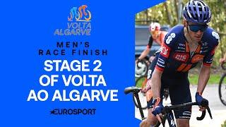 BRUTAL CLIMB TO FINISH!  | Men's Stage 2 Final KM's Volta Algarve 2025 | Eurosport Cycling