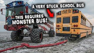 We Have To Recover This Very Stuck School Bus Before A Huge Storm Hits 