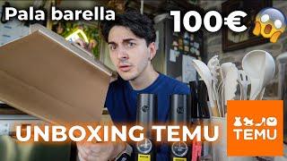 Mega Unboxing di Temu a 100€｜PREZZO ASSURDO!|Cucina Must Haves (PALA BARELLA DI TEMU)