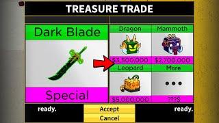 What People Trade For New Dark Blade *YORU*? Trading Dark Blade in Blox Fruits