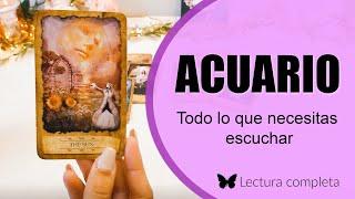 ACUARIO! TU YO DEL FUTURO TE AGRADECE QUE VEAS ESTOLO Q NECESITAS ESCUCHAR TAROT AMOR Y MAS