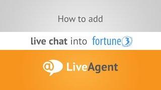 How to add live chat to Fortune 3 | www.liveagent.com