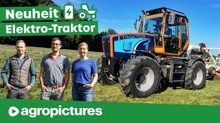 Tadus Elektro Traktor ️ Akku Schlepper im Feldeinsatz | Solarstrom speichern | electric tractor