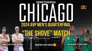 “The Shove” Match: Trevor Crabb vs. Chase Budinger - 2024 Chicago AVP Quarterfinals