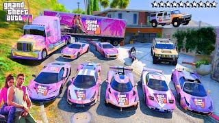 GTA V - Stealing Rarest Secret GTA 6 SUPERCARS with Franklin | (Real Life Cars #55)