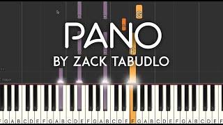 Pano by Zack Tabudlo synthesia piano tutorial | with lyrics + sheet music