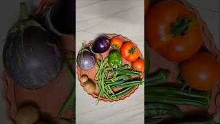 Harvesting Fresh Vegetables from My Rooftop Garden️ #rooftopgarden #gardening #trending #viralvideo