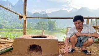 Bamboo farm: Build a stove using soil and bamboo, How to build a stove with soil