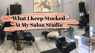 What I Keep STOCKED at my SALON STUDIO- Haircolor, Products, Retail! //Wholy hair