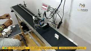 Online Inkjet batch Coding Machine for printing on electric switch , fan regulator , switch board