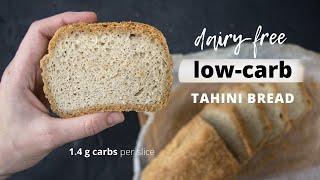 Low-carb TAHINI BREAD | Dairy-free keto bread recipe | Easy keto recipes