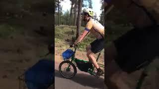 Haul-a-Day Elite riding down the East side of the The McKenzie Pass Scenic bike-way at 45 MPH!!