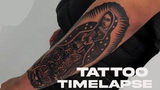 TATTOO TIMELAPSE VIRGEN MARY