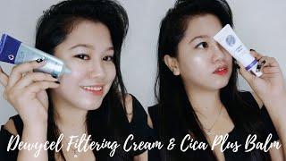 DEWYCEL FILTERING CREAM & CICA PLUS BALM PRODUCT REVIEW | rizaacaylar